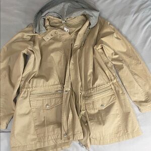 Tan Hooded Jacket